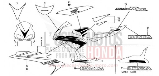 MARK/STRIPE (7) CBR1000RR6 de 2006